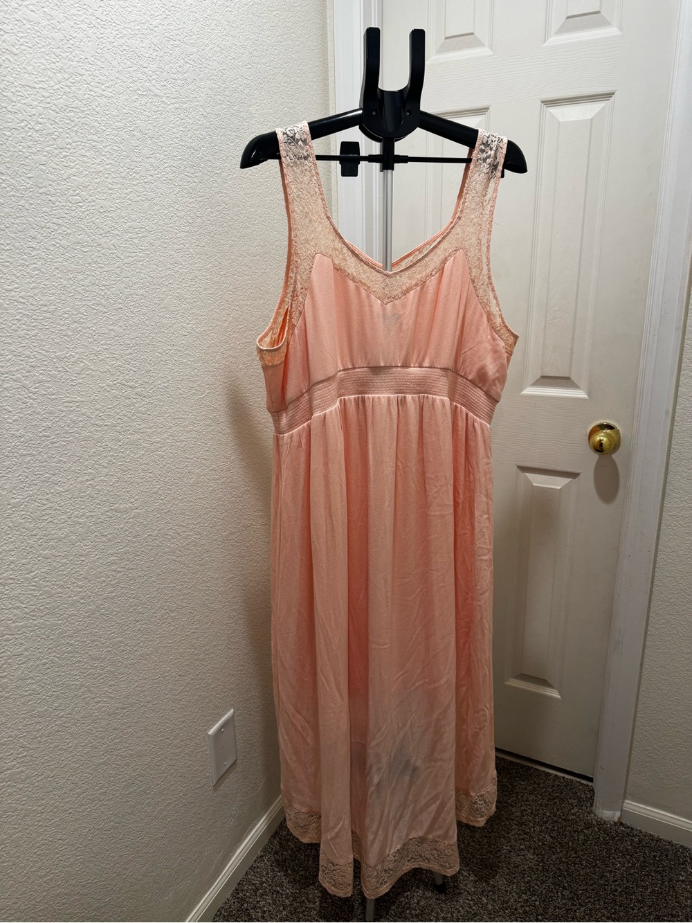 💗 Torrid | Blush Pink High-Low Lace Trim Dress - Picture 5 of 5